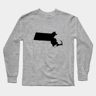 Massachusetts Black Long Sleeve T-Shirt